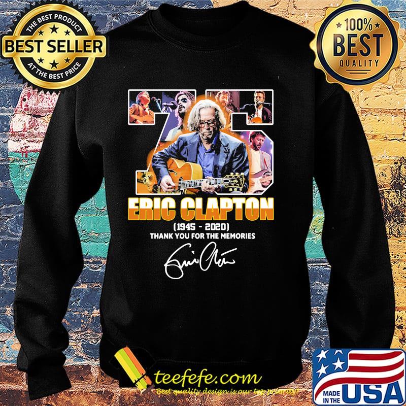 75 eric clapton 1945 2020 thank you for the memories signature s Sweater 75 eric clapton 1945 2020 thank you for the memories signature s Sweater