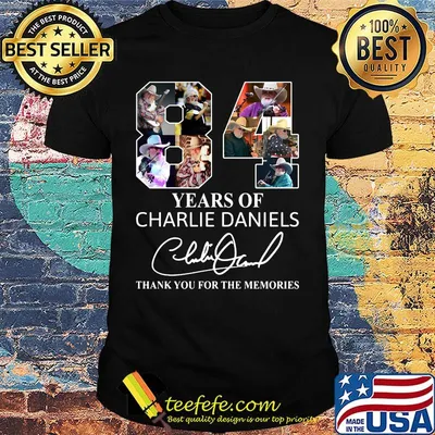 84 years of charlie daniels thank you for the memories signature shirt