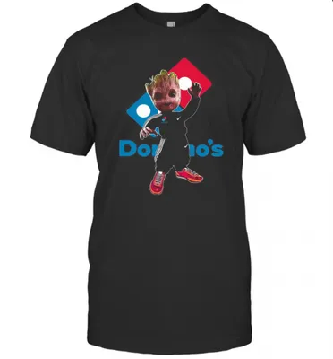 Baby Groot DominoS Logo T-Shirt