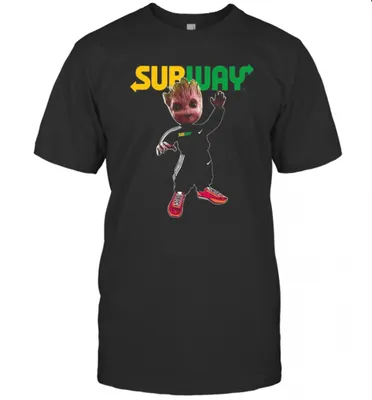 Baby Groot Subway Logo T-Shirt