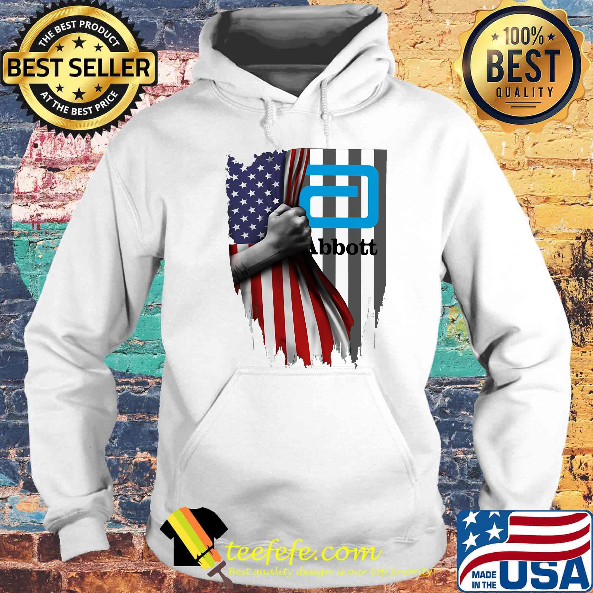 Abbott logo american flag independence day s Hoodie Abbott logo american flag independence day s Hoodie