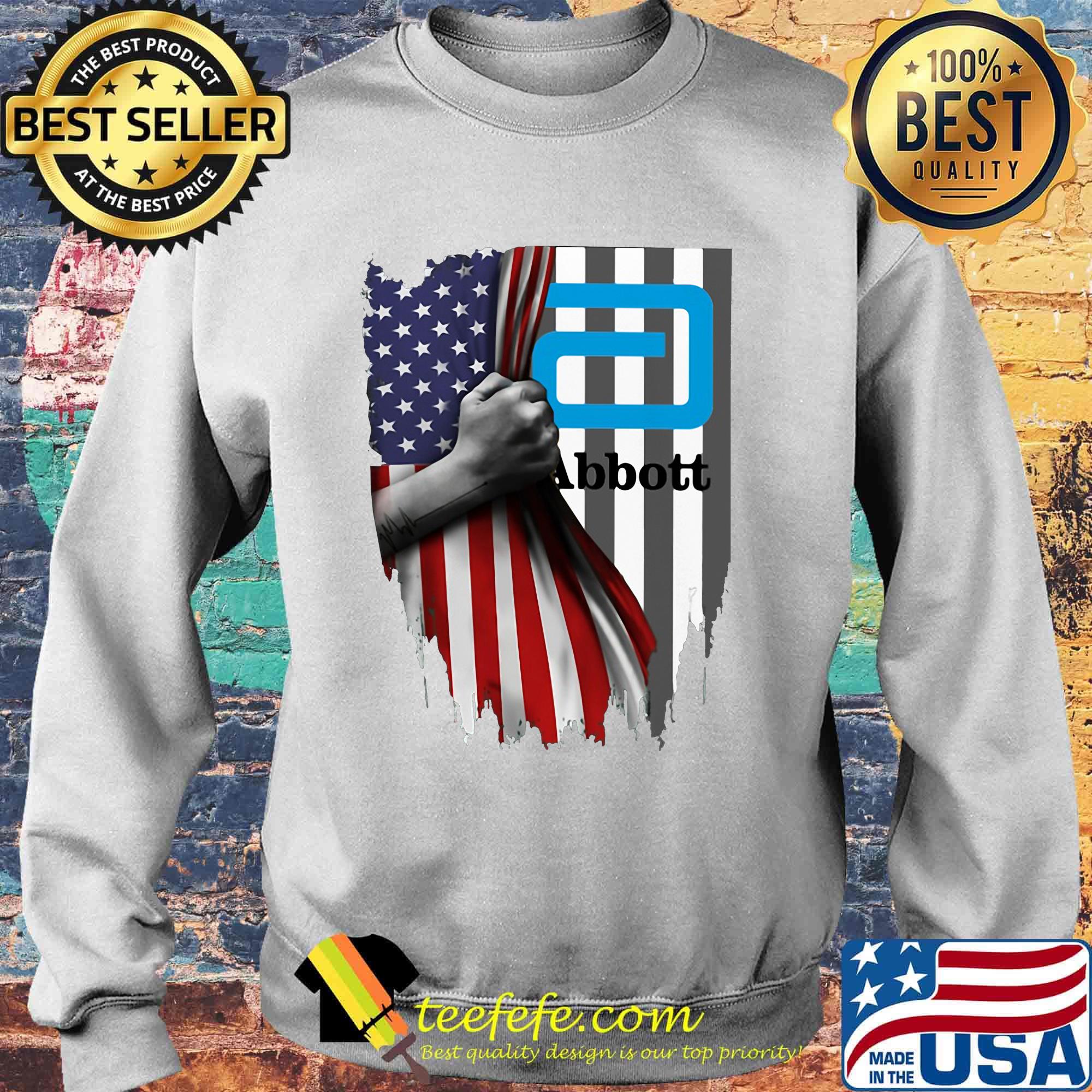 Abbott logo american flag independence day s Sweater Abbott logo american flag independence day s Sweater