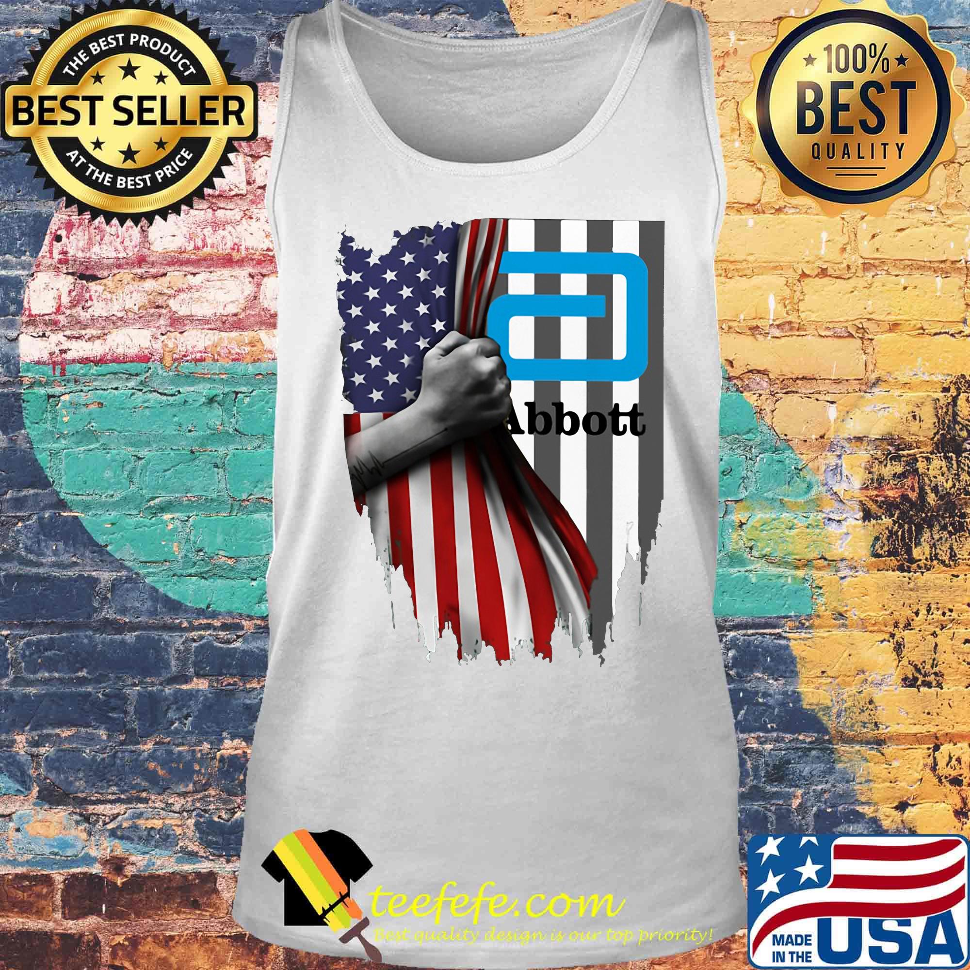 Abbott logo american flag independence day s Tank top Abbott logo american flag independence day s Tank top