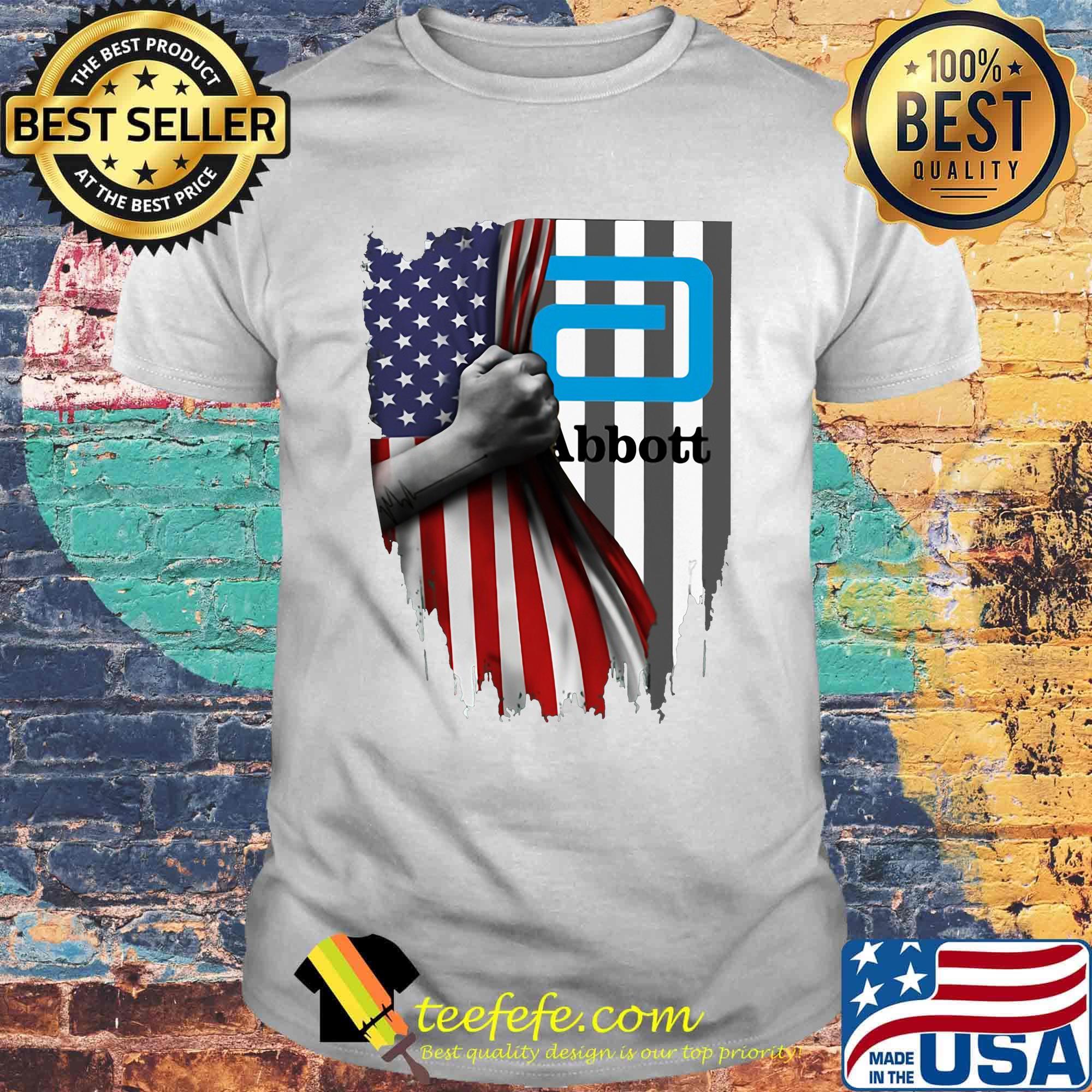 Abbott logo american flag independence day shirt Abbott logo american flag independence day shirt
