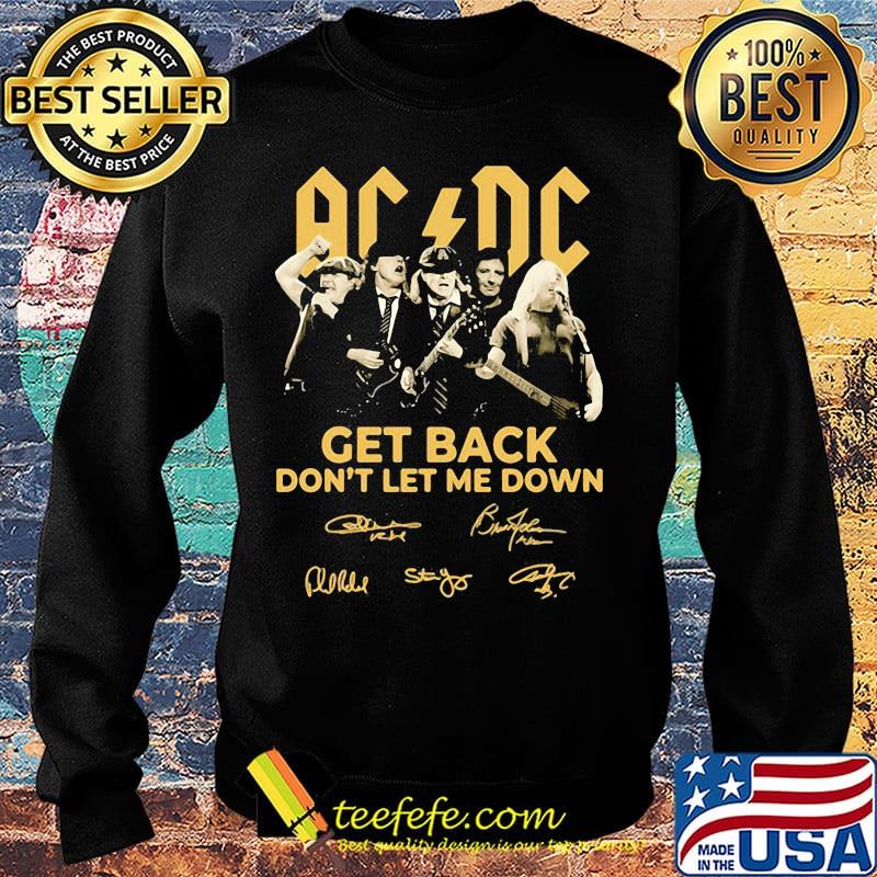 AC DC Get back don't let me down signature s Sweater AC DC Get back don't let me down signature s Sweater
