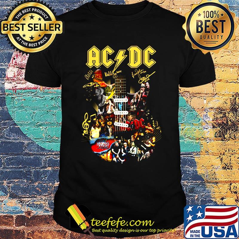 AC DC Picture Guitar signature shirt