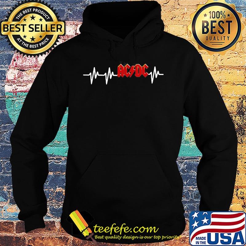 Acdc band logo heartbeat s Hoodie Acdc band logo heartbeat s Hoodie