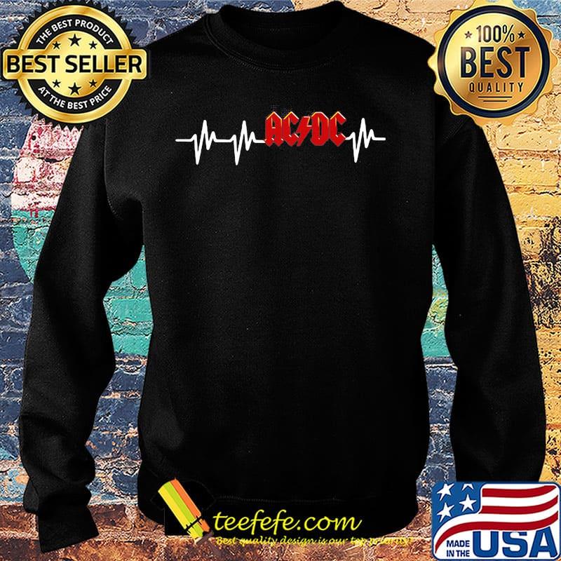 Acdc band logo heartbeat s Sweater Acdc band logo heartbeat s Sweater
