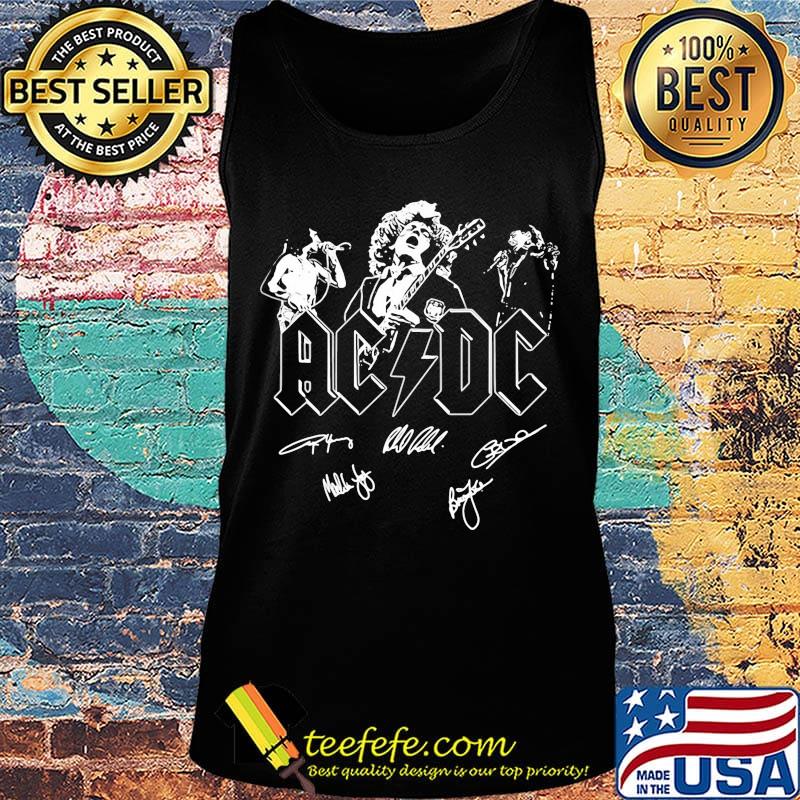 Acdc band members signatures guitar s Tank top Acdc band members signatures guitar s Tank top