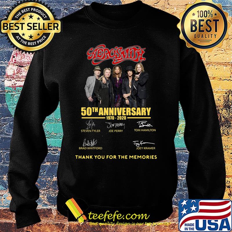 Aero swith 50th anniversary 1970-2020 thank you for the memories signature s Sweater Aero swith 50th anniversary 1970-2020 thank you for the memories signature s Sweater