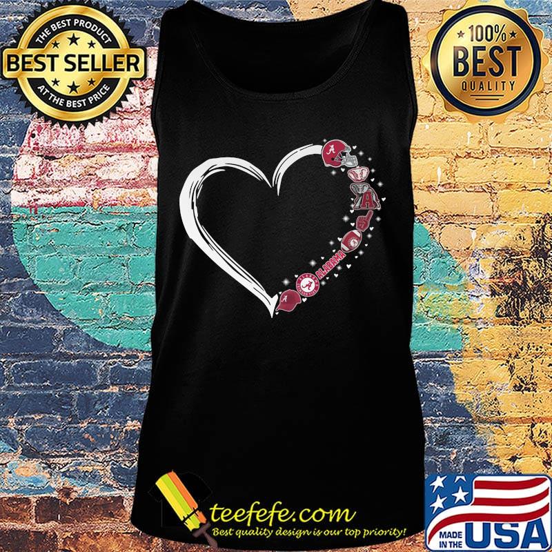 Alabama crimson tide football hearts s Tank top Alabama crimson tide football hearts s Tank top