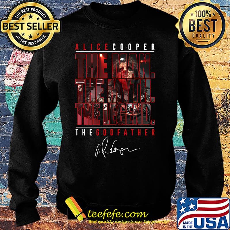 Alice cooper the man the myth the legend the godfather signature s Sweater Alice cooper the man the myth the legend the godfather signature s Sweater