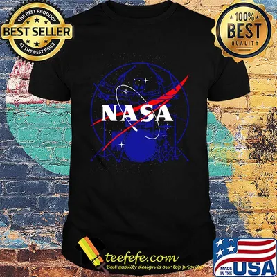 Alien drummer nasa logo shirt