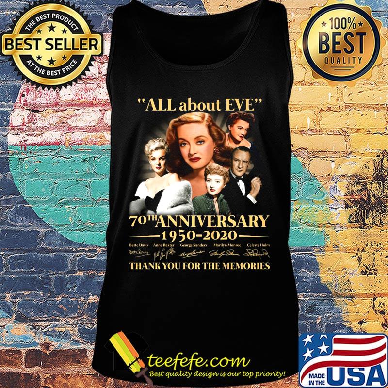 All about eve 70th anniversary 1950 2020 thank you for the memories signatures s Tank top All about eve 70th anniversary 1950 2020 thank you for the memories signatures s Tank top
