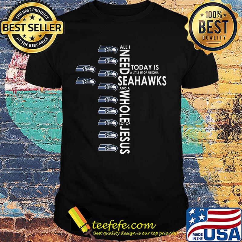 All i need today is a little bit of seahawks logo and a whole lot of jesus shirt