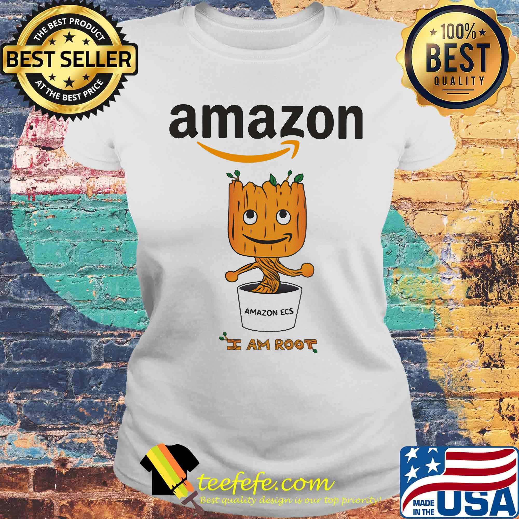 Amazon ecs i am baby groot s Laides tee Amazon ecs i am baby groot s Laides tee