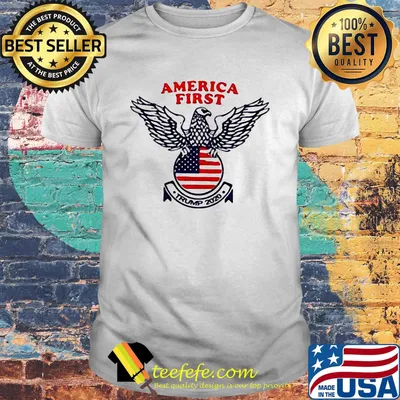 American first Trump 2020 Eagle red shirt
