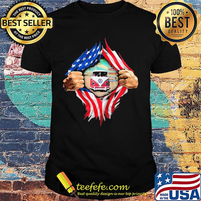American open hand car shirt