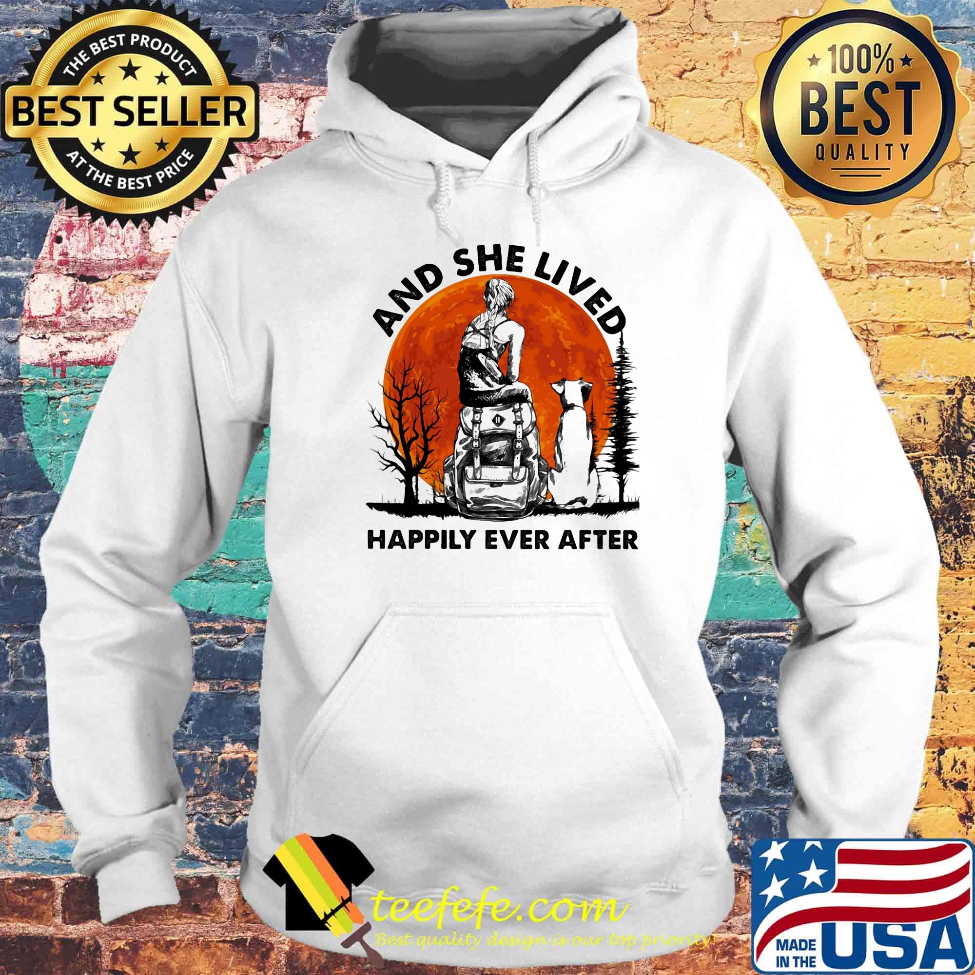 And she lived happily ever after moon blood s Hoodie And she lived happily ever after moon blood s Hoodie