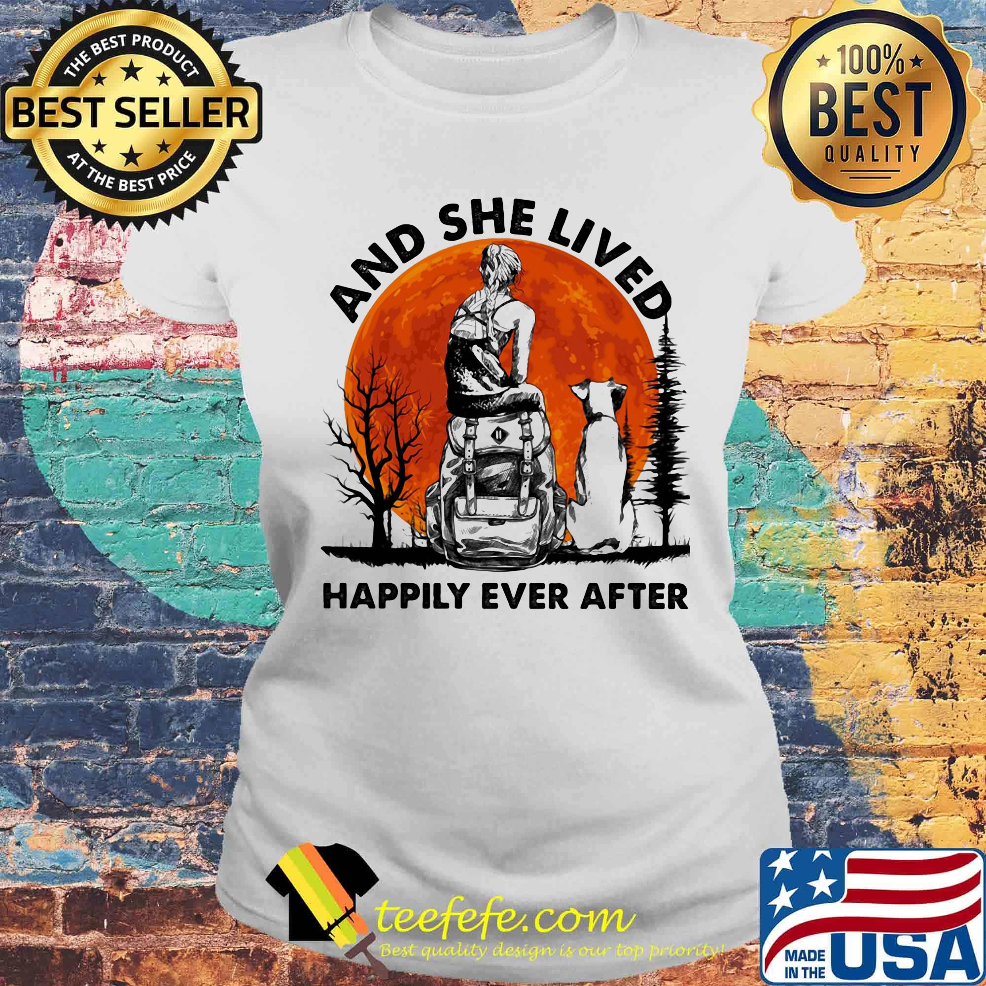 And she lived happily ever after moon blood s Laides tee And she lived happily ever after moon blood s Laides tee