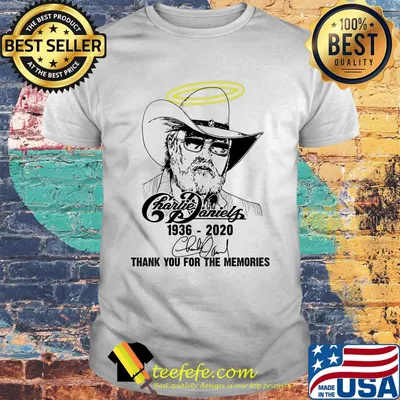 Angel charlie daniels 1936 2020 thank you for the memories signature shirt