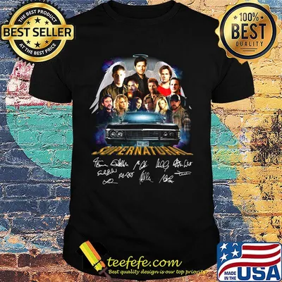 Angel supernatural car signatures shirt
