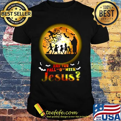 Are you fall halloween Jesus moon shirt