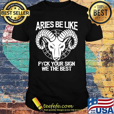 Aries Be Like Fuck Your Sign We The Best Shirt