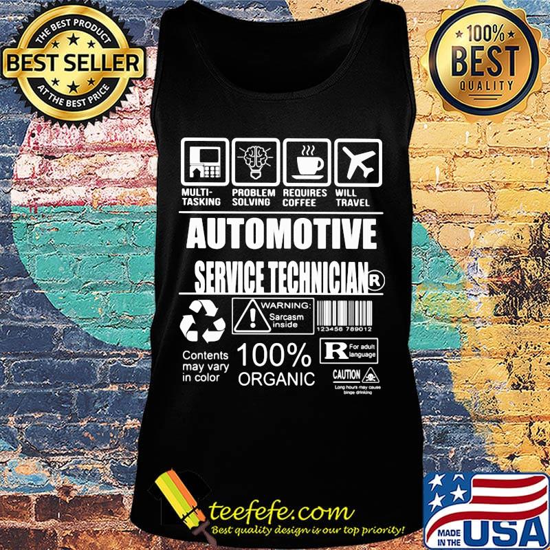 Auomotvie service tecnician multi tasking problem solving requires coffee will travel s Tank top Auomotvie service tecnician multi tasking problem solving requires coffee will travel s Tank top