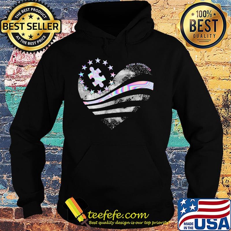 Autism awareness hologram heart Diamond Shirt Hoodie Autism awareness hologram heart Diamond Shirt Hoodie