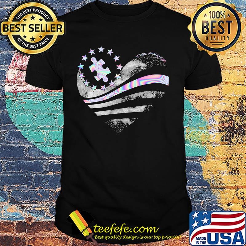 Autism awareness hologram heart Diamond Shirt Autism awareness hologram heart Diamond Shirt