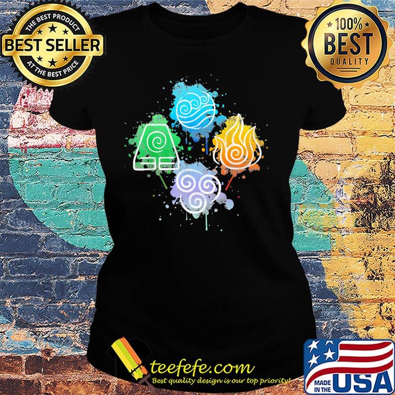 Avatar four elements fire water earth air s Ladies tee Avatar four elements fire water earth air s Ladies tee