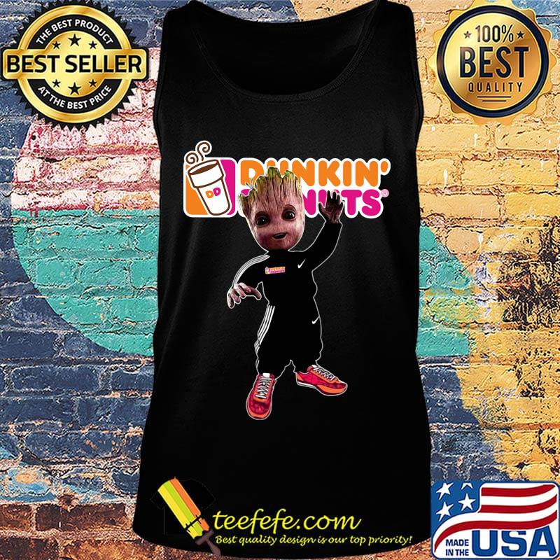 Baby groot dunkin donuts logo s Tank top Baby groot dunkin donuts logo s Tank top