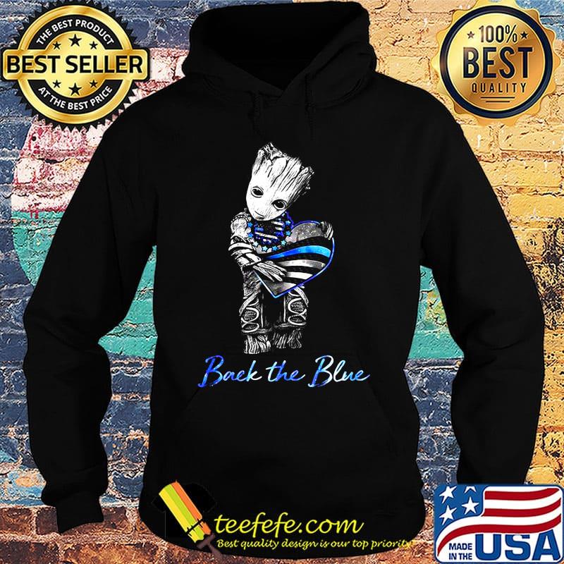 Baby groot hug heart back the blue american flag happy independence day s Hoodie Baby groot hug heart back the blue american flag happy independence day s Hoodie