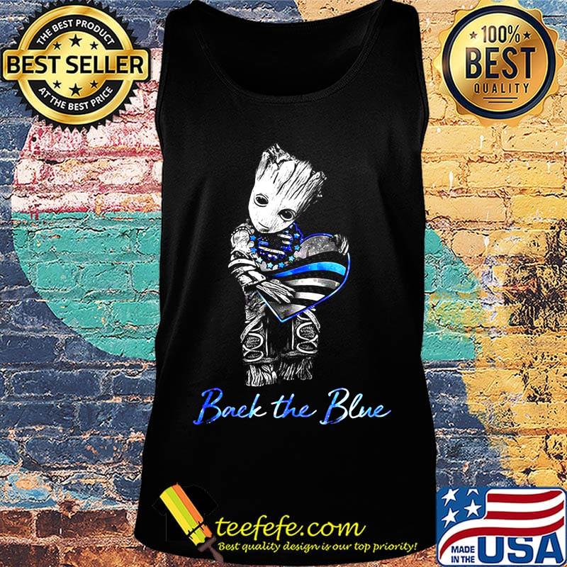 Baby groot hug heart back the blue american flag happy independence day s Tank top Baby groot hug heart back the blue american flag happy independence day s Tank top