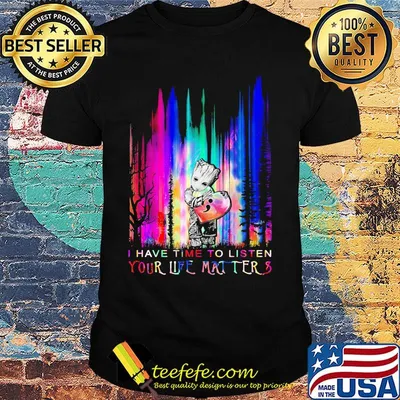 Baby groot hug heart i have time to listen your life matter shirt