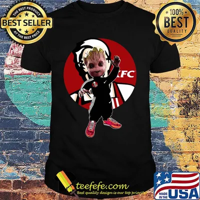 Baby groot kfc logo shirt