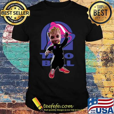 Baby groot taco bell logo shirt