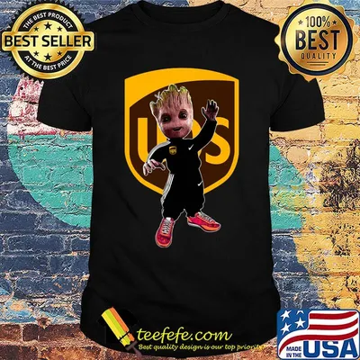 Baby groot ups logo shirt