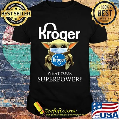 Baby yoda face mask hug Kroger What your superpower shirt
