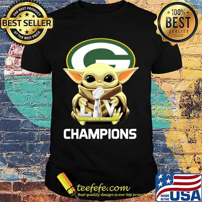 Baby yoda green bay packers super champions shirt