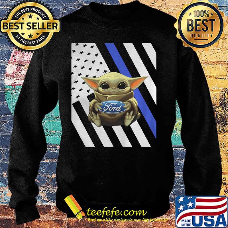 Baby yoda hug ford american flag independence day s Sweater Baby yoda hug ford american flag independence day s Sweater