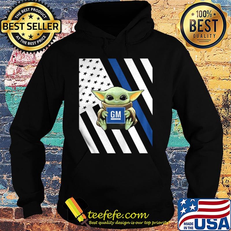 Baby Yoda hug general motors American flag s Hoodie Baby Yoda hug general motors American flag s Hoodie