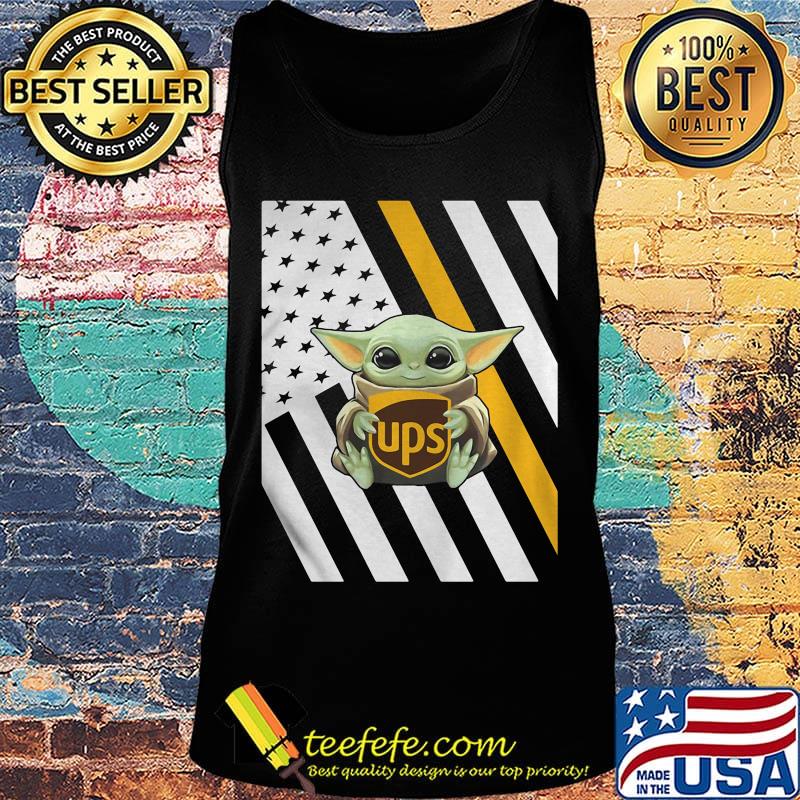 Baby yoda hug ups logo american flag independence day s Tank top Baby yoda hug ups logo american flag independence day s Tank top