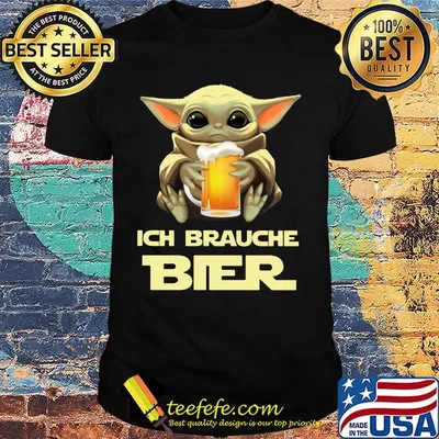 Baby yoda ich brauche bier shirt