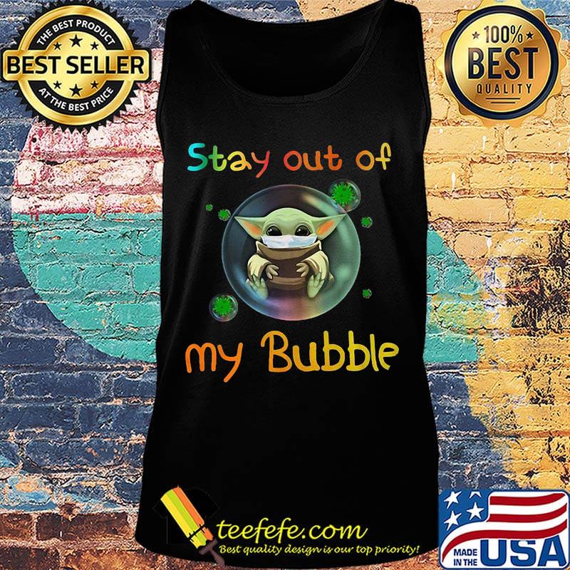Baby yoda mask stay out of my bubble covid-19 s Tank top Baby yoda mask stay out of my bubble covid-19 s Tank top
