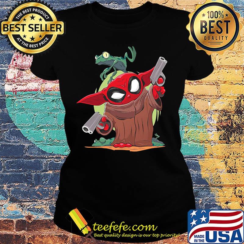 Baby yoda spiderman and frog s Ladies tee Baby yoda spiderman and frog s Ladies tee