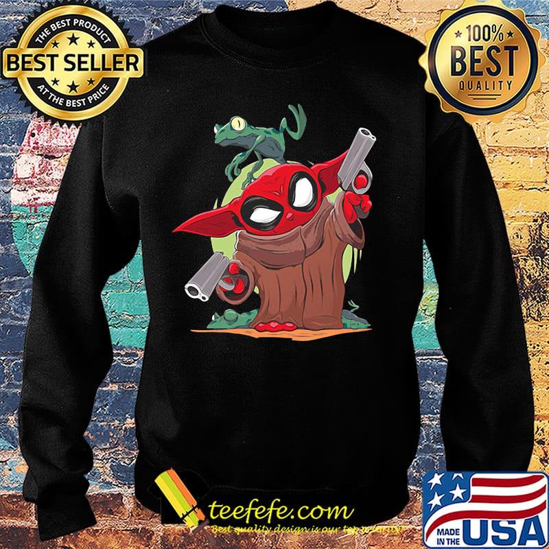 Baby yoda spiderman and frog s Sweater Baby yoda spiderman and frog s Sweater