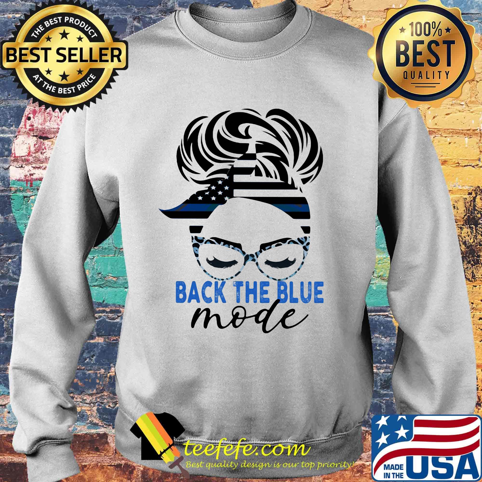 Back The Blue Mode Woman Independence Day Shirt Sweater Back The Blue Mode Woman Independence Day Shirt Sweater