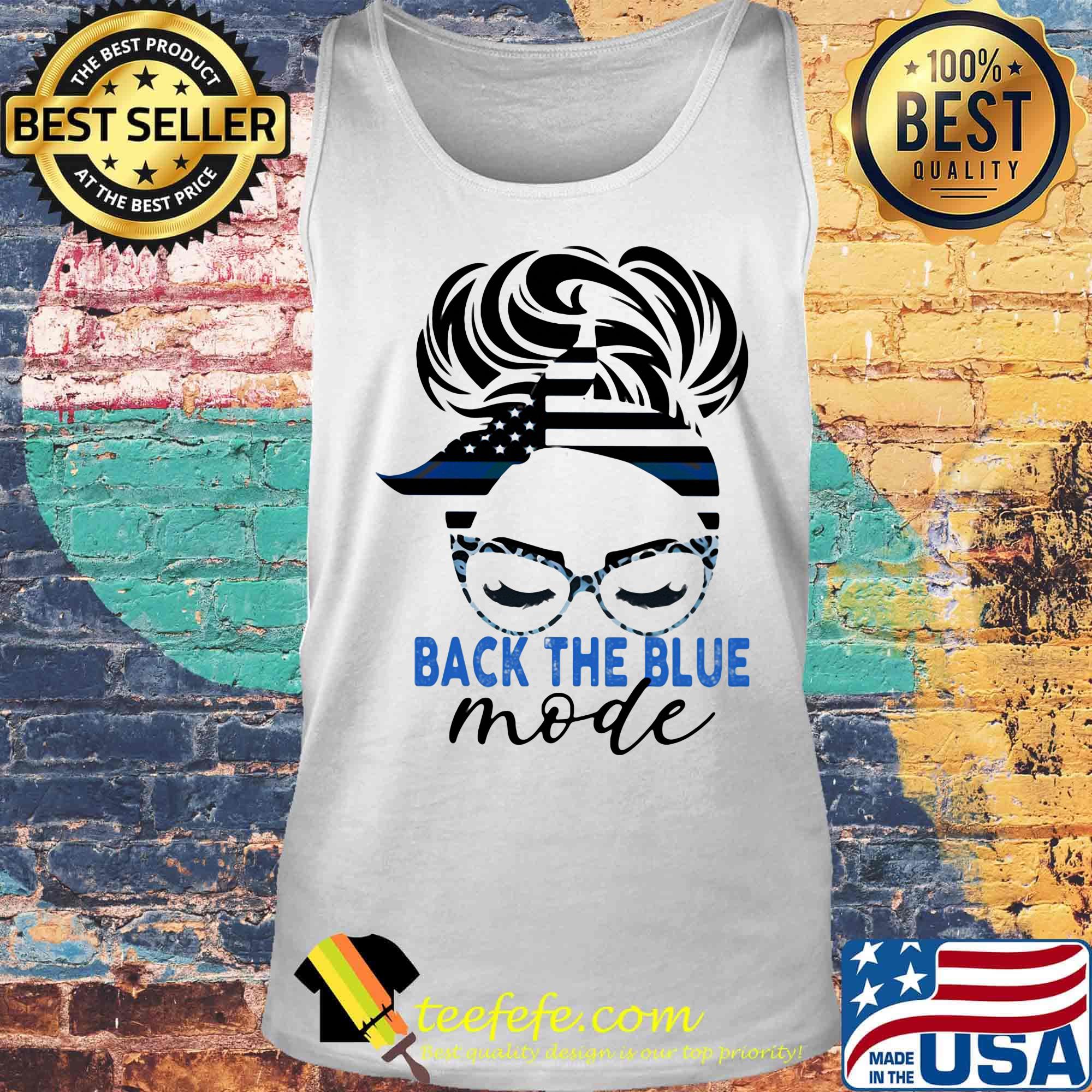 Back The Blue Mode Woman Independence Day Shirt Tank top Back The Blue Mode Woman Independence Day Shirt Tank top
